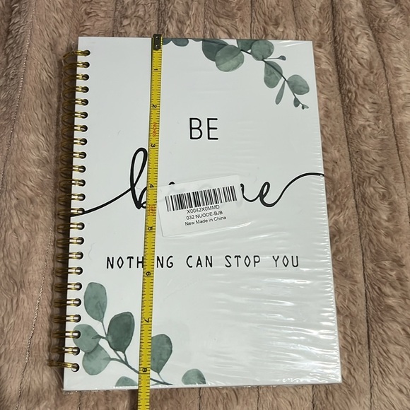 Inspirational Spiral Notebook,Office Accessories Notebook Journal, Be Brave - Picture 3 of 6